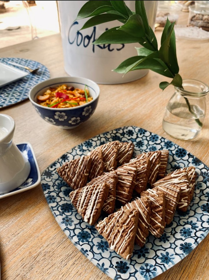 Mocha & Pecan Butter Biscuits