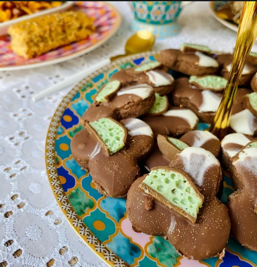 Mint Aero Butter Biscuits